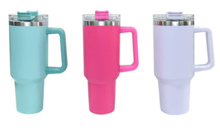 Stainless Steel Insulated Drinking Cup with Handle - Coloured Series