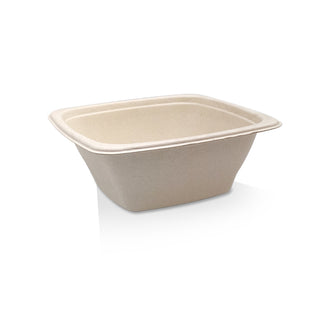 Unbleached sugarcane Square container 32oz 300pc/ctn