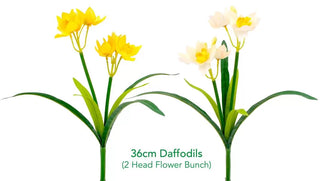 Decorative Artificial Flowers - 36CM Daffodils