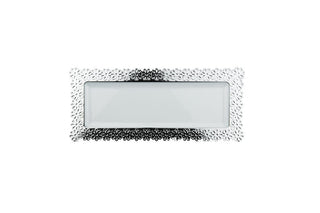 400mm x 222mm Heavy Duty Serving Platter With Silver Rim