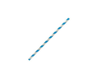 PAPER STRAW Cocktail – blue stripe 2500pc/ctn