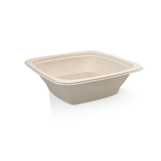 Unbleached sugarcane Square container 24oz 300pc/ctn