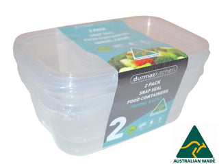 2PK 800ML Food Storage Containers - *Australian Made*