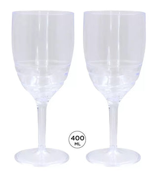 Plastic Wave Series Style Wine Glass-400ML