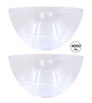 Plastic Wave Series Style Large Bowl-4000ML