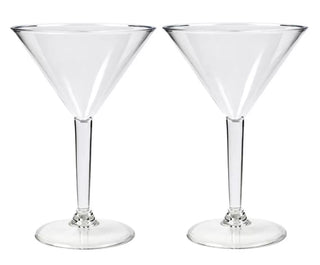 Acrylic Plastic Plain Series 230ML Martini Glass