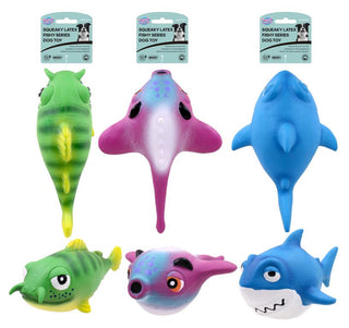 Squeaky Latex Fishy Series Dog Toy