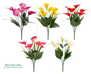 Decorative Artificial Flowers - 50CM Calla Lillies