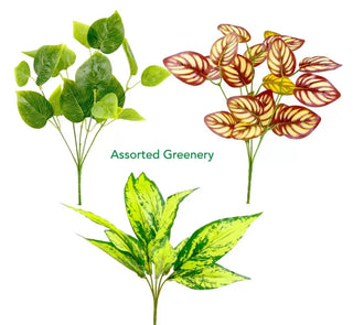 Decorative Artificial Flowers- Assorted Greenery