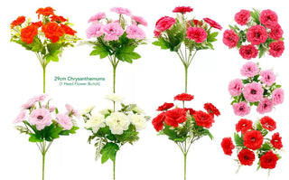 Decorative Artificial Flowers - 29CM Chrysanthemums